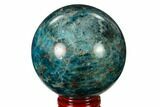 Bright Blue Apatite Sphere - Madagascar #154235-1